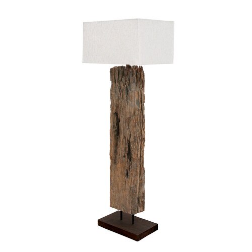 Reclaimed Wood Floor Lamp
